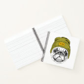 Hipster Mops | Es ist Cool Notizblock (Innenseite)