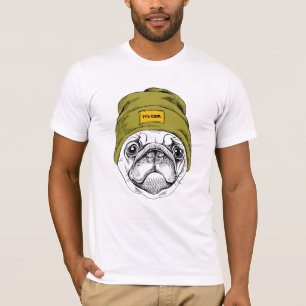 Hipster-Mops   ist es cool T-Shirt