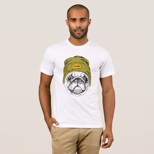 Hipster-Mops | ist es cool T-Shirt (Vorne ganz)