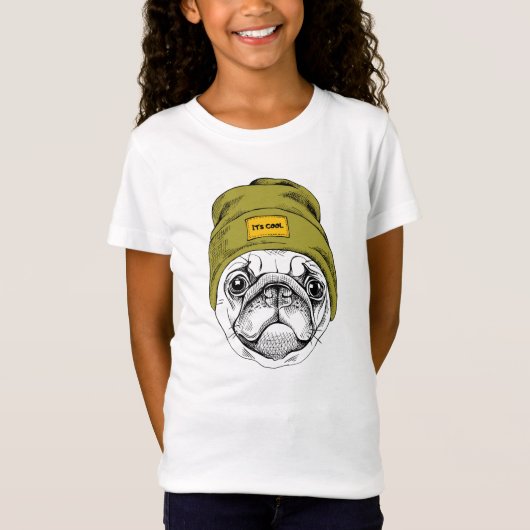 Hipster-Mops | ist es cool T-Shirt (Vorderseite)