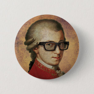 Hipster Mozart Button
