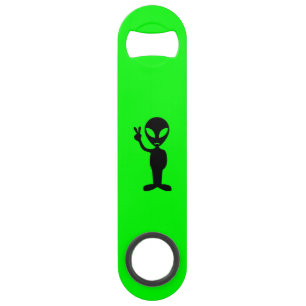 Hipster Mustache Alien Speedflaschenöffner