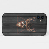 Hipster Mustache Deer - Dark Edition Case-Mate iPhone Hülle (Rückseite (Horizontal))