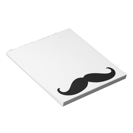Hipster Mustache Notizblock (angewinkelt)
