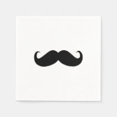 Hipster Mustache Paper Napkin Serviette (Vorderseite)