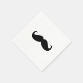 Hipster Mustache Paper Napkin Serviette (Ecke)