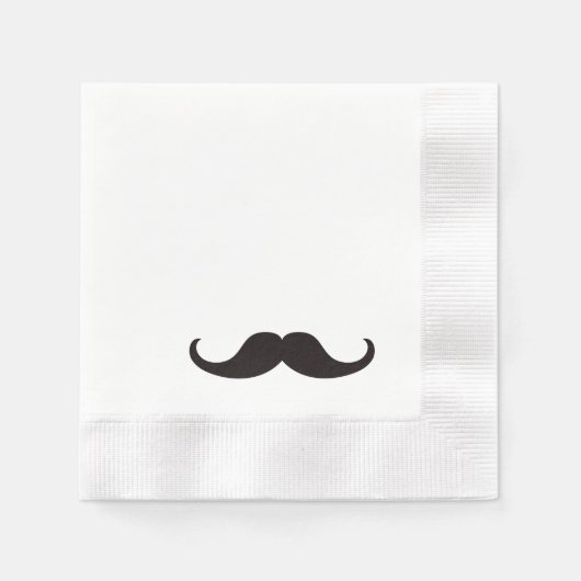 Hipster Mustache | Serviette (Vorderseite)