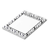 Hipster Mustache Vintag Retro Notizblock (Rotiert)