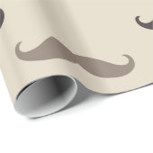 Hipster Mustaches Geschenkpapier (Rolleneckpunkt)