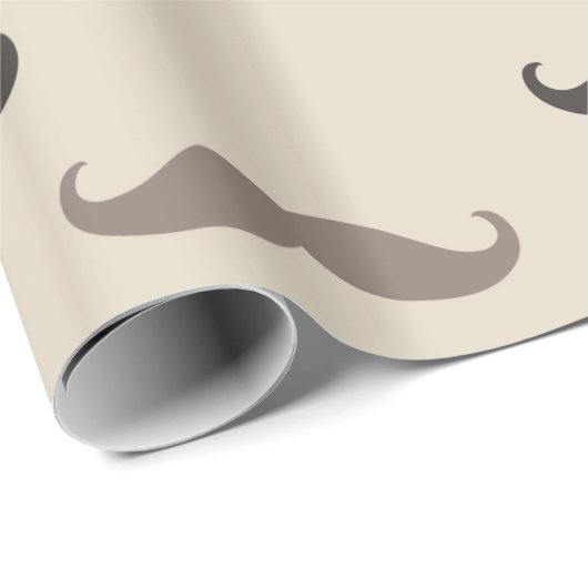 Hipster Mustaches Geschenkpapier (Rolleneckpunkt)