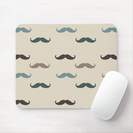Hipster Mustaches Mousepad (Mit Mouse)