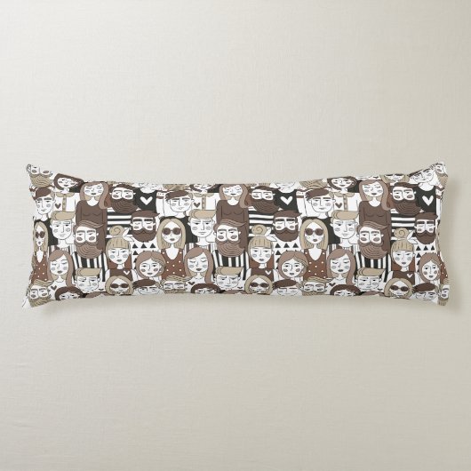 Hipster Muster Kissen (Vorderseite)