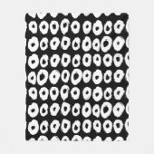 Hipster-Muster mit Donusform in Form Fleecedecke (Vorderseite)