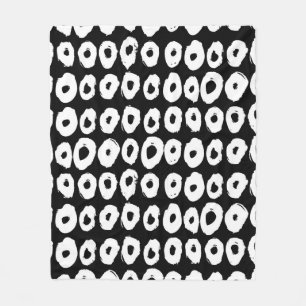 Hipster-Muster mit Donusform in Form Fleecedecke
