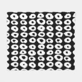 Hipster-Muster mit Donusform in Form Fleecedecke (Vorderseite (Horizontal))