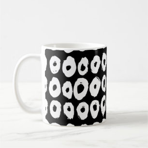 Hipster-Muster mit Donusform in Form Kaffeetasse