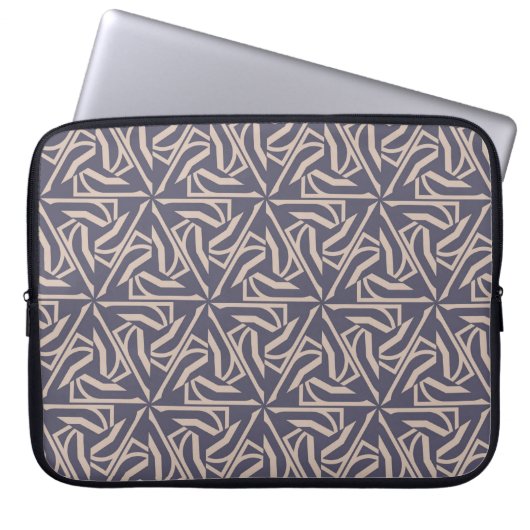 Hipster Muster mit polygonalen Elementen. Dreiecke Laptopschutzhülle (Vorderseite)