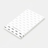 Hipster-Muster Post-it Klebezettel (angewinkelt)