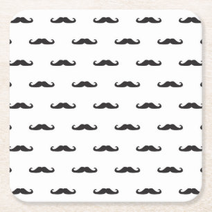 Hipster-Muster Rechteckiger Pappuntersetzer