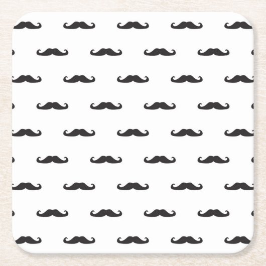 Hipster-Muster Rechteckiger Pappuntersetzer (Vorderseite)