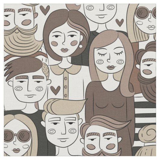 Hipster Muster Stoff (Nahaufnahme)