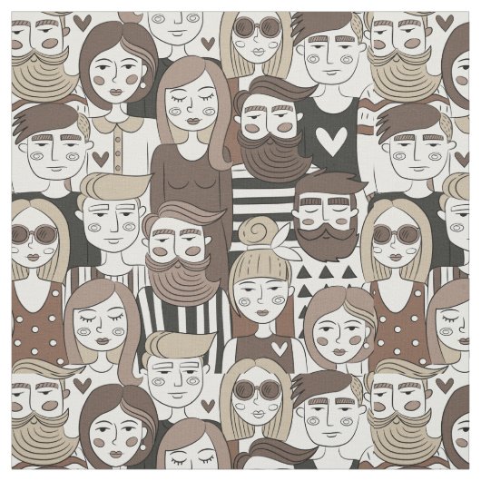 Hipster Muster Stoff (Muster)