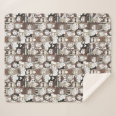 Hipster Mustertuch Sherpadecke (Vorderseite (Horizontal))