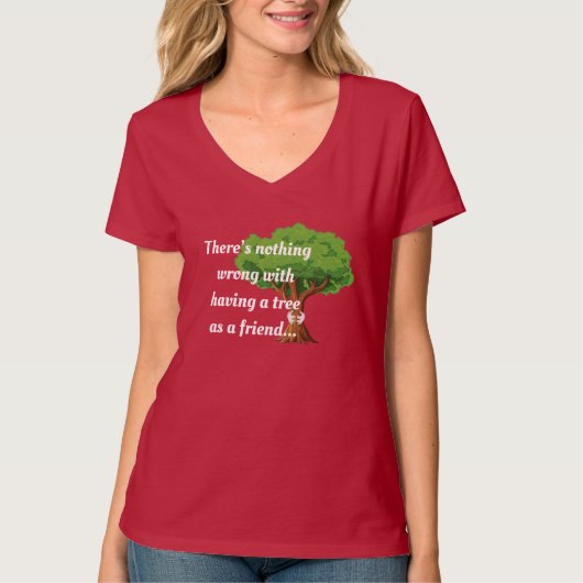 Hipster Nature Friend Tree Hugger Shirt Design (Vorderseite)