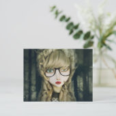 Hipster Nerd Postkarte (Stehend Vorderseite)