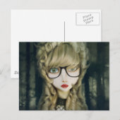 Hipster Nerd Postkarte (Vorne/Hinten)