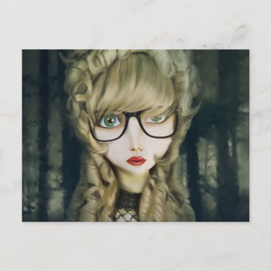 Hipster Nerd Postkarte (Vorderseite)