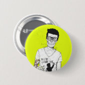Hipster nicht absolut button (Vorne & Hinten)