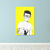 Hipster nicht tot leinwanddruck (Insitu (Holzboden))