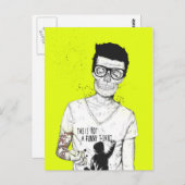 Hipster nicht tot postkarte (Vorne/Hinten)