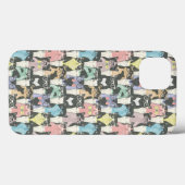 Hipster Niedliche Katzen Muster Case-Mate iPhone Hülle (Rückseite (Horizontal))