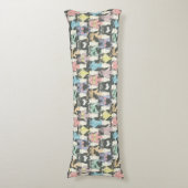 Hipster Niedliche Katzen Muster Seitenschläferkissen (Vorderseite Vertikal)