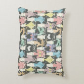 Hipster Niedliche Katzen Muster Zierkissen (Rückseite(Vertikal))