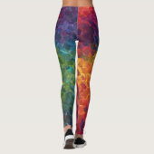 Hipster Niedliche Kristalle Big Bang Regenbogen De Leggings (Rückseite)