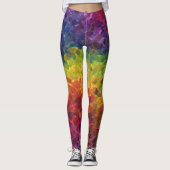 Hipster Niedliche Kristalle Big Bang Regenbogen De Leggings (Vorderseite)