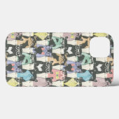 Hipster-niedliches Katzen-Muster Case-Mate iPhone Hülle (Rückseite (Horizontal))