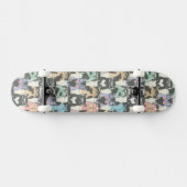 Hipster-niedliches Katzen-Muster Skateboard (Horizontal)