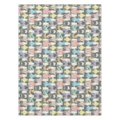 Hipster-niedliches Katzen-Muster Tischdecke (Vorderseite)