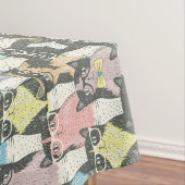 Hipster-niedliches Katzen-Muster Tischdecke (Beispiel)