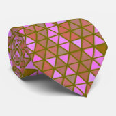 Hipster Nine Oaster Hexagon Blur Satin Necktie Krawatte (Gerollt)