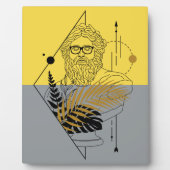 Hipster Olympic God Colorblock Fotoplatte (Vorderseite)