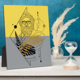 Hipster Olympic God Colorblock Fotoplatte