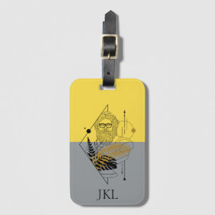 Hipster Olympic God Colorblock Monogram Gepäckanhänger