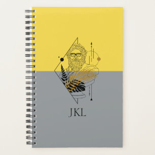 Hipster Olympic God Colorblock Monogram Planer