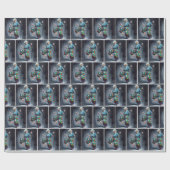 Hipster Oma tanzen in Sneakers Geschenkpapier (Flach)