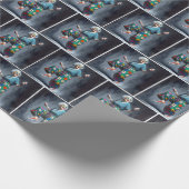 Hipster Oma tanzen in Sneakers Geschenkpapier (Ecke)